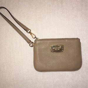 Taupe Michael Kors Wristlet
